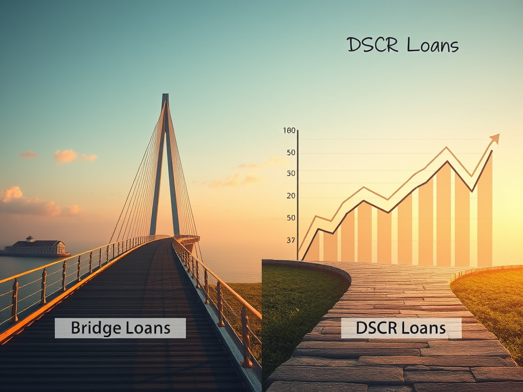 Seattle skyline with residential investment properties — Bridge vs. DSCR loans comparison.